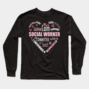 Social Worker Month 2024 Social Worker Appreciation Long Sleeve T-Shirt